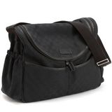 グッチ(GUCCI) GGキャンバス マザーズバッグ ショルダーバッグ ブラック 123326F40JR1000
