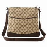 GUCCI/グッチ 定番キャンバスGG柄ペルフォディテールミディアムショルダーバッグ 145857 FW99R 8588