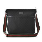 グッチ GUCCI GGキャンバス JOY ウェビングライン メッセンジャーバッグ クロスボディ ブラック 189751 F4F5R 1060