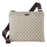 グッチグッチ GUCCI バッグ 【メンズ】斜め掛け ショルダーバッグ 201446 FCIGG 8588 GGプラスxレザー (ベージュ×ダークブラウン)