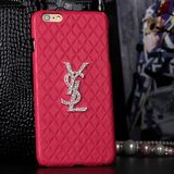 iphone6ケースYSL風背面護ケースローズレッド