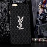 iphone6ケースYSL風背面護ケースブラック