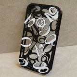 フランクミュラー ジャケット for iPhone4/4S ブラック&ホワイト チタン