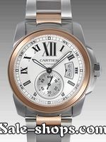 カルティエコピー腕時計Cartierカリブル ドゥ カルティエPG/SS ブレスW7100036 ブラック 未使用品